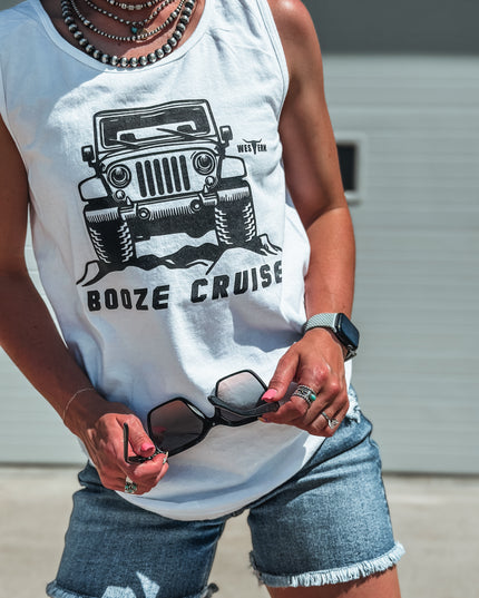 Booze Cruise Tank - White