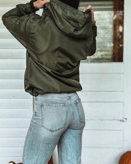 Brand Scuba 1/4 Zip Windbreaker  - Army