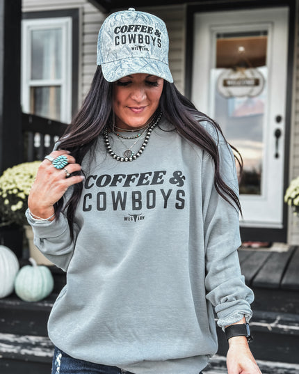 Coffee & Cowboys Crew - Grey
