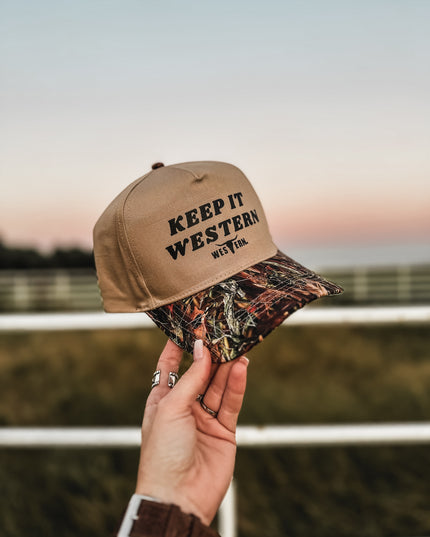 Keep It Western Hat - Camo Woods/Khaki