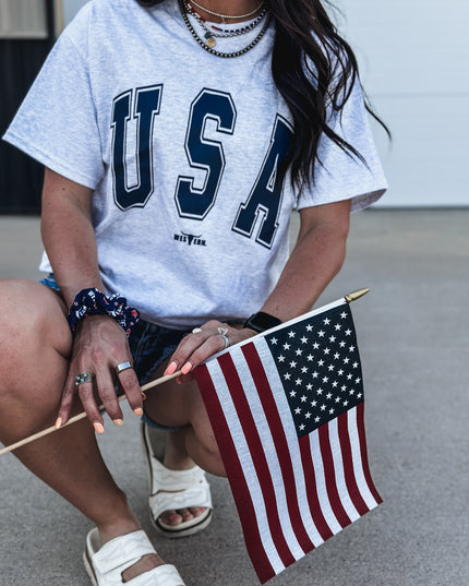 USA [block letters]