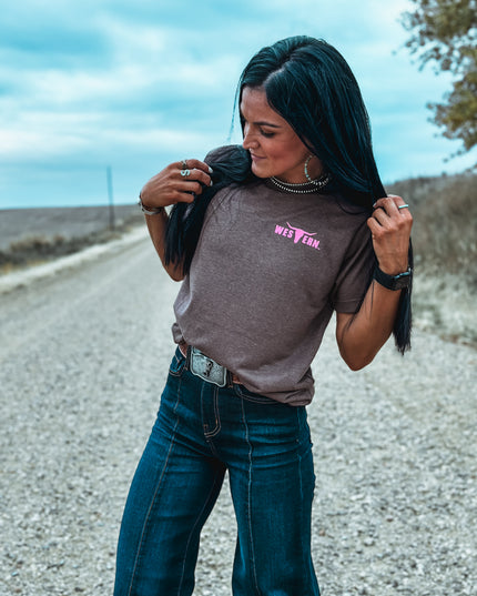 Brand Logo T - Brown/Pink
