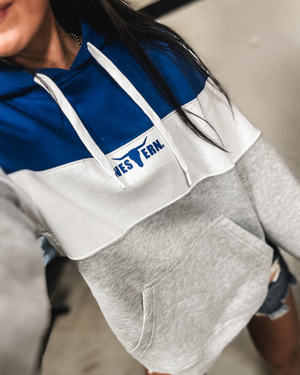 Brand Hoodie - Varsity Blue Block