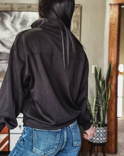 Brand Scuba Women's 1/4 Zip - Black Tide