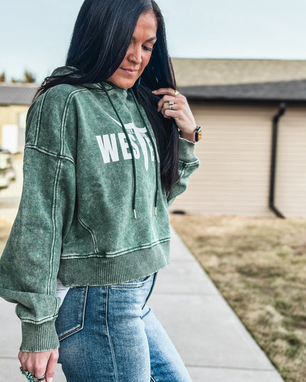 Brand Jersey Hoodie - Green/White