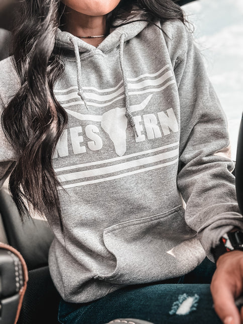 Brand Hoodie Sport Grey