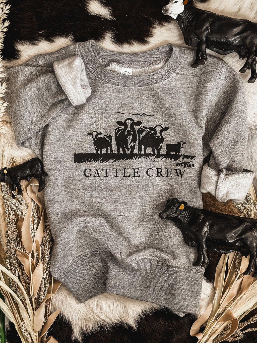 Cattle Crew Toddler Crew - Grey