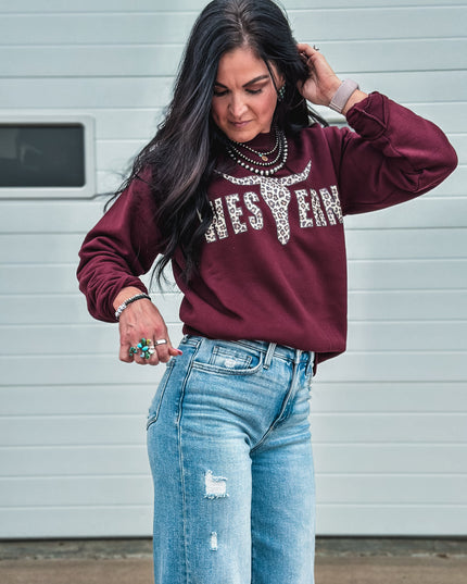 Brand Leopard Logo Crew