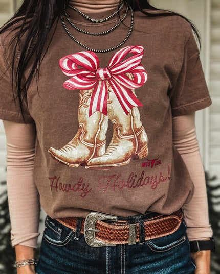 Howdy Holidays - Brown
