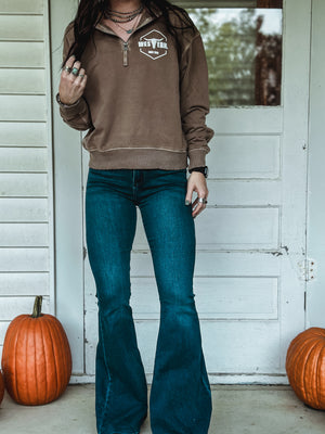 Brand Sammy Pullover 1/4 Zip - Mocha