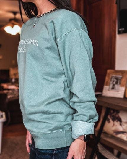 Brand Classic Crew - Sage Green