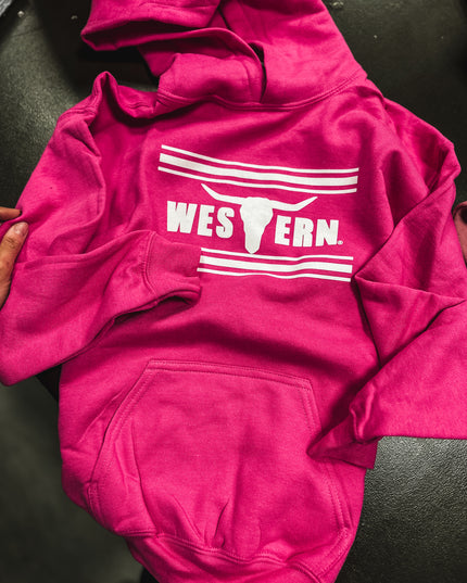 Brand Hoodie Youth - Barbie Pink