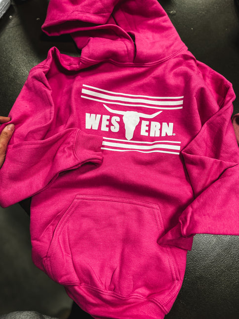 Brand Hoodie Youth - Barbie Pink