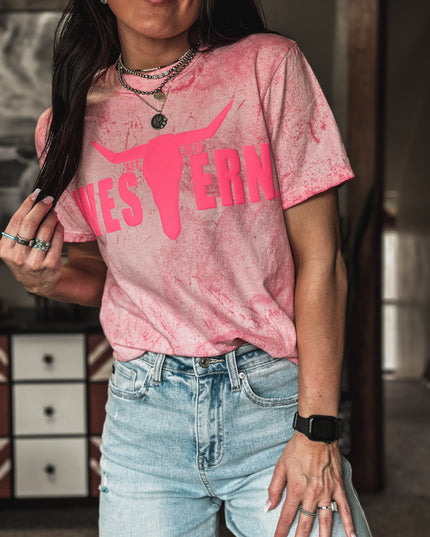 Brand T Pink Puff Logo / Shock Pink