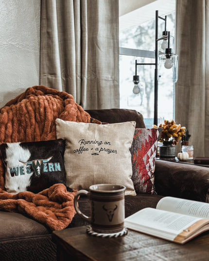 Coffee + a Prayer Pillow Cover