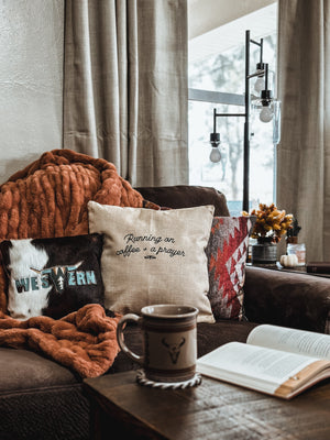 Coffee + a Prayer Pillow Cover