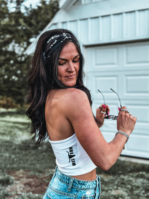 Brand Twist Headband - Black