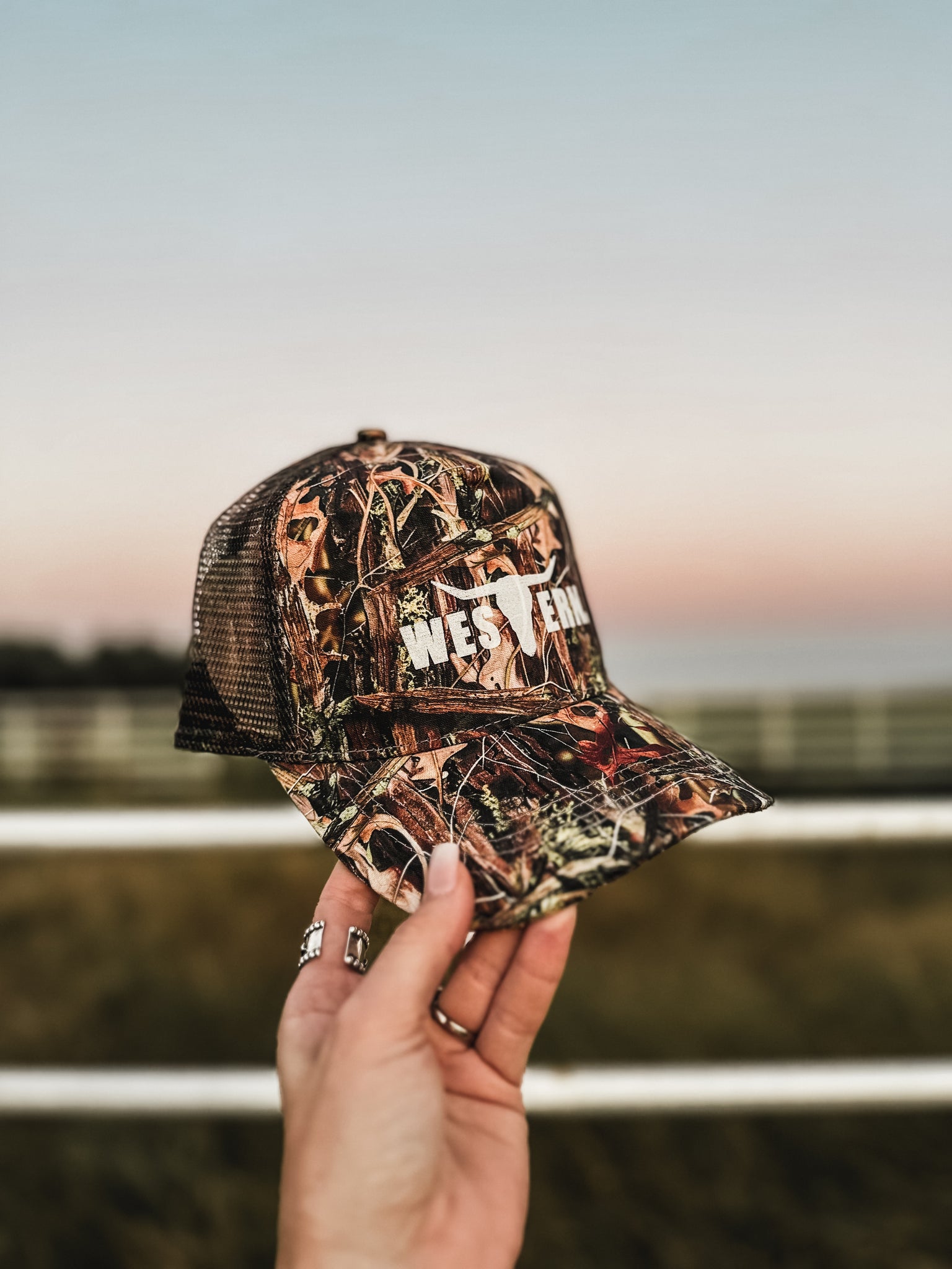 Brand Logo Hat - Camo Woods