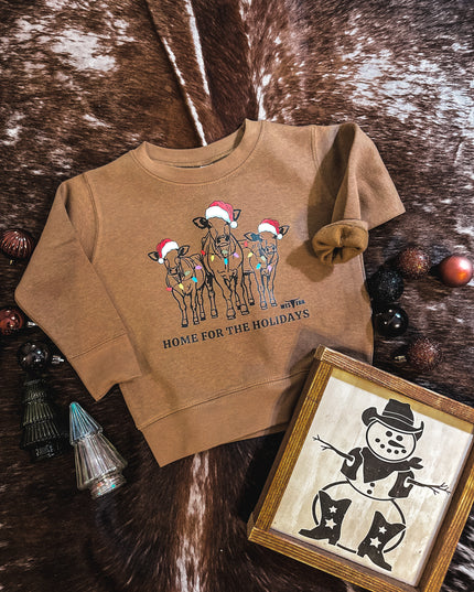 Home For the Holidays Crew - Brown
