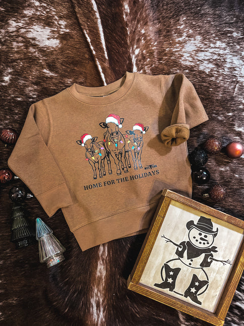 Home For the Holidays Crew - Brown