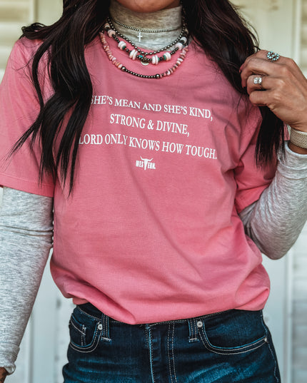 Strong & Divine T - Bubblegum Pink