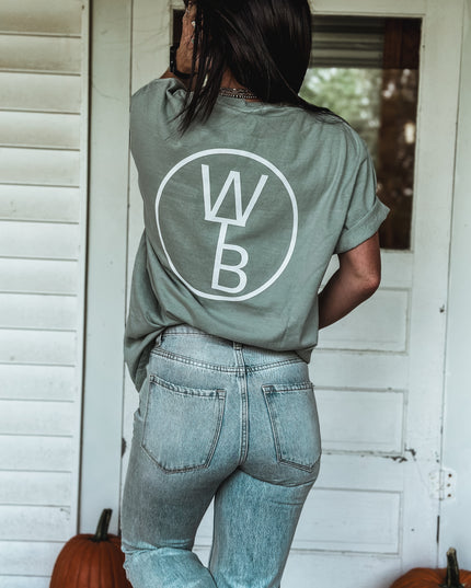 Circle Brand Pocket T - Sage Green