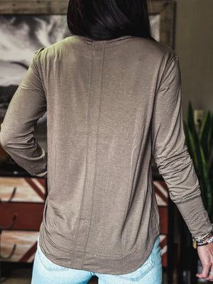 Brand Perfect Touch Athleisure Longsleeve -Taupe