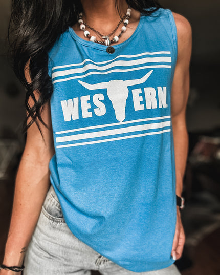 Brand Tank Blue Wave