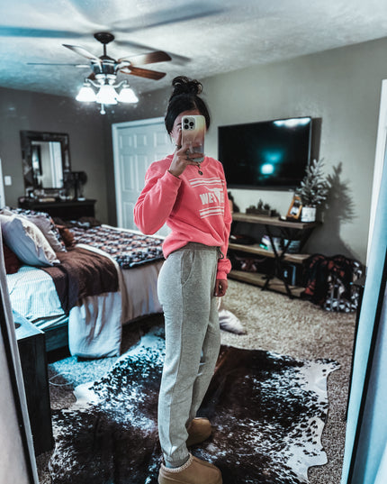 Brand Tri-Cotton Joggers - Heather Grey