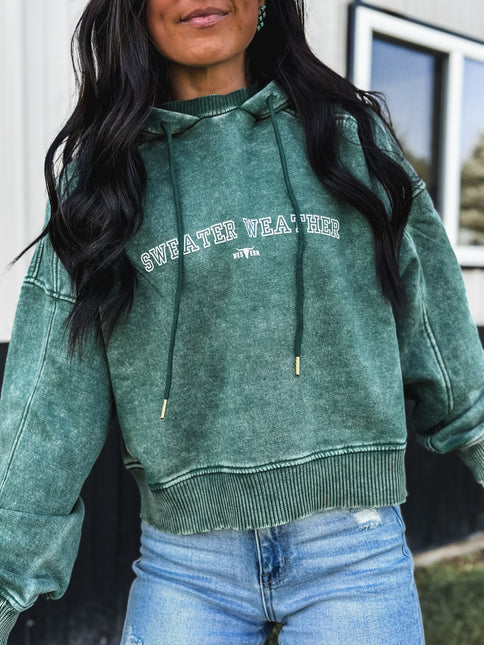 Sweater Weather Jersey Hoodie