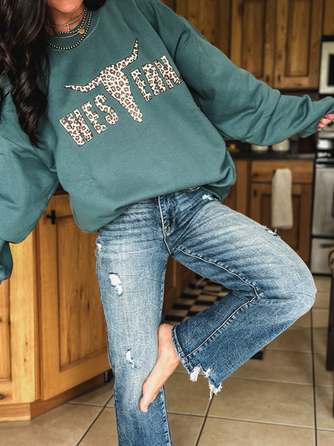 Brand Leopard Logo Crew