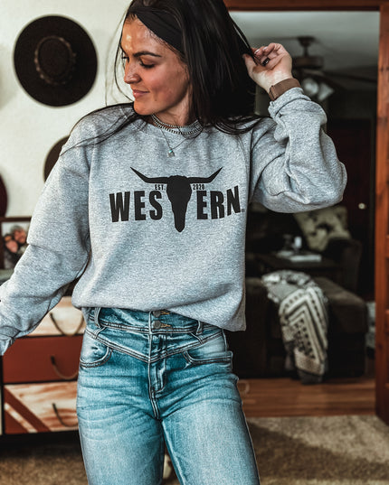 Brand Crew Grey - Black Logo