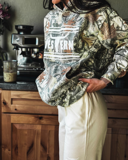 Brand Hoodie - Crisp Woods Camo