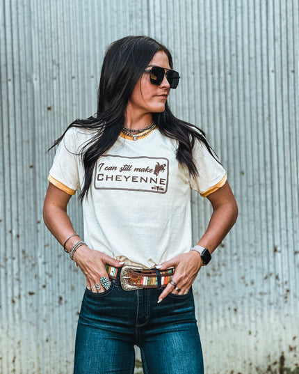 Cheyenne - Mustard Ringer Tee