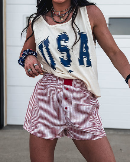 USA [block letters] Tank