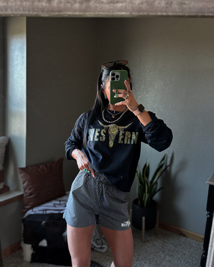 Brand Camo Woods Logo Crew
