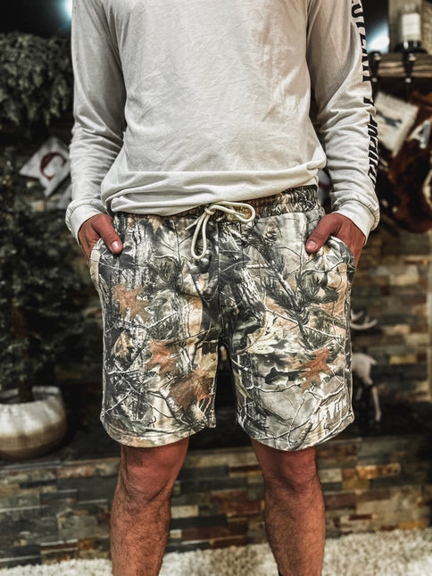 Men's Crisp Woods Camo Sweat Shorts