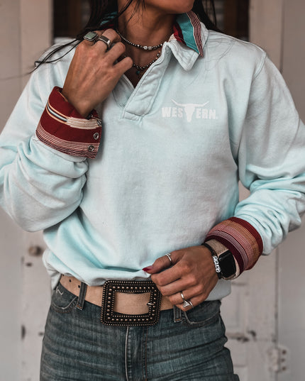 Brand Logo Collie Pullover - Powder Blue