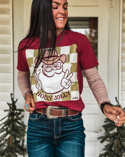 Holly Jolly - Dark Red