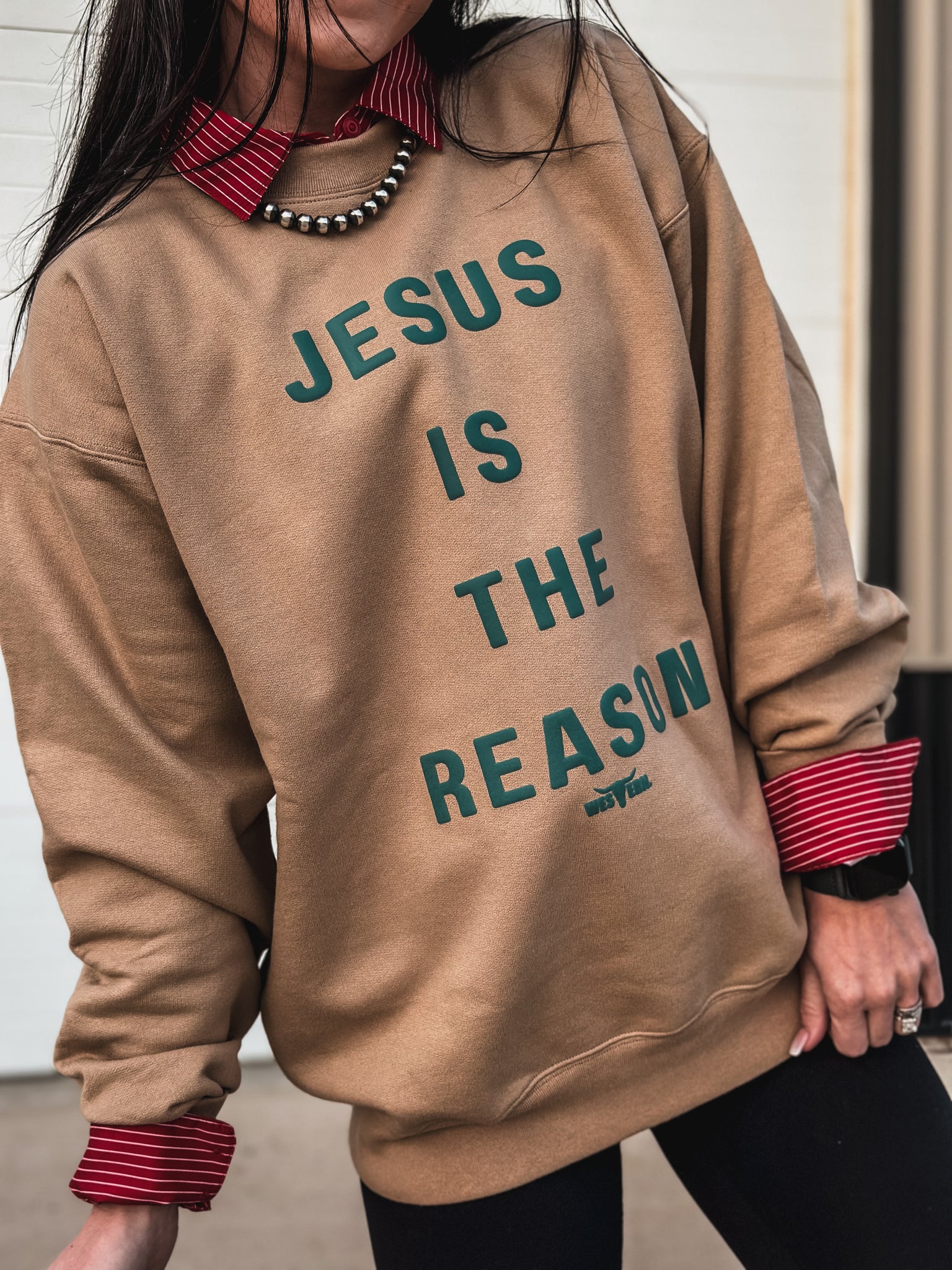 THE REASON [Seafoam Puff] Crew - Caramel