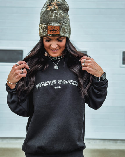 Sweater Weather Crew - Black