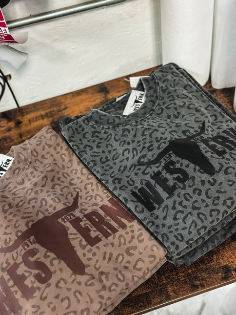 Brand Logo T Vintage Leopard - Brown