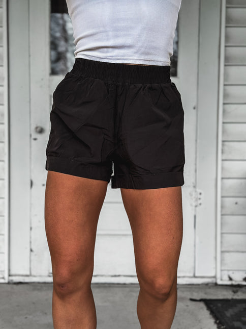 Brand Athleisure Cuff Short - Black