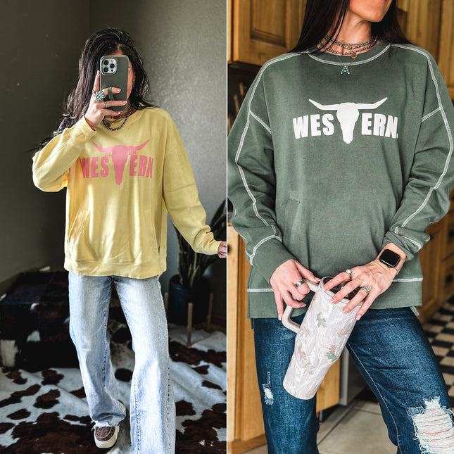 Stitch Seam Boxy Sweatshirt