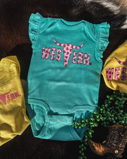 Strawberries Flutter Sleeve Onesie