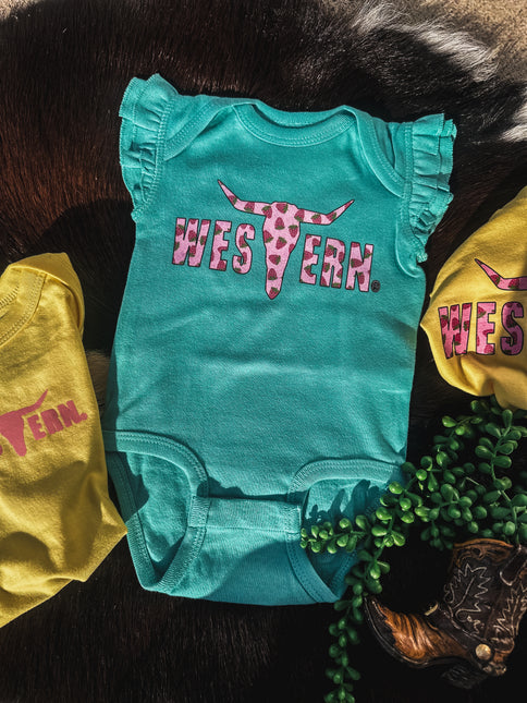 Strawberries Flutter Sleeve Onesie