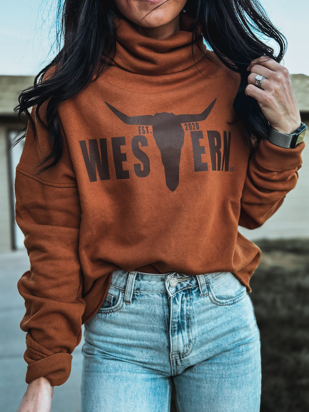 Brand Amber Boxy Turtleneck