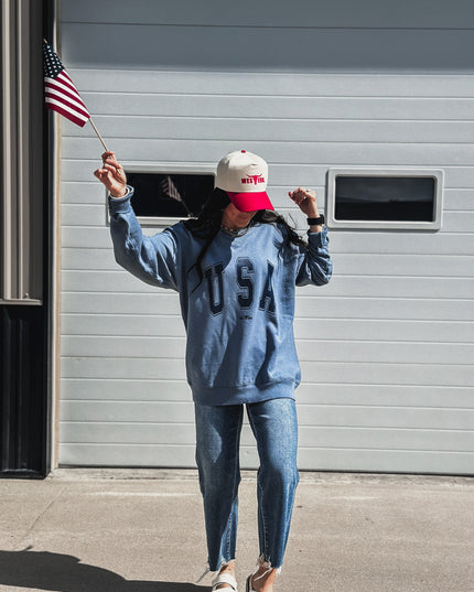 USA [block letters] Crew