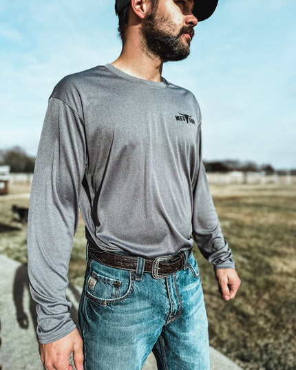 Brand Men's Pro Performance Dri-Fit Longsleeve - Heather Granite