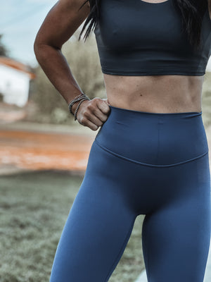 Brand Core Leggings - Mist Blue